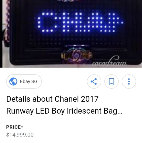 Authentic Chanel LED 2.0 Le Boy Flap Bag - Picture 2 of 8